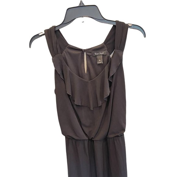 034 15 White House Black Market Cocktail Dress Sleeveless Midi black Size M - Picture 5 of 9